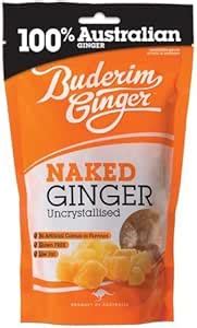 Buderim Uncrystallised Naked Sweet Ginger G Ideal For Baking Or As A Snack Amazon Co Uk