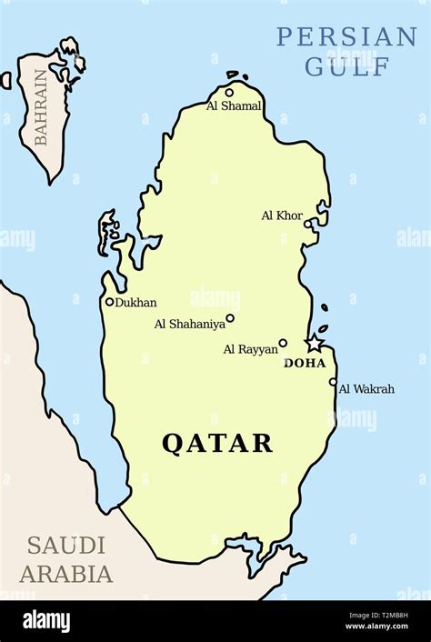 Qatar Detailed Road Map