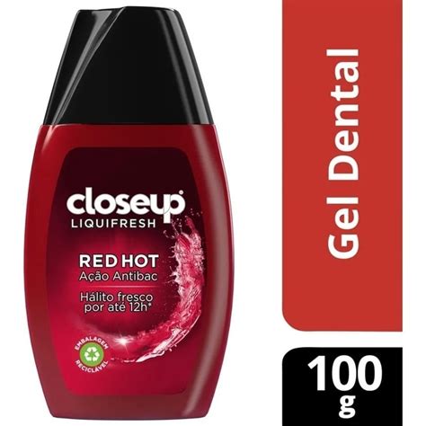 Creme Dental Em Gel Close Up Liquid Fresh Red Hot 100g Shopee Brasil