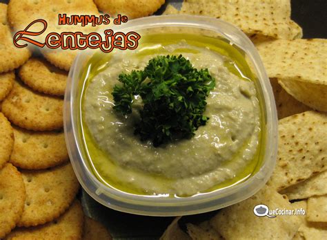 Hummus De Lentejas Pate De Lentejas