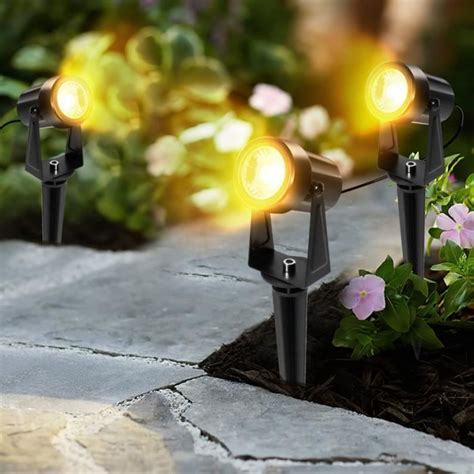 Vingo Lot De Projecteur De Jardin Led Avec Piquet De Terre