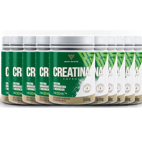 Kit 10x Creatina Energy Monohidratada E Micronizada Body Shape