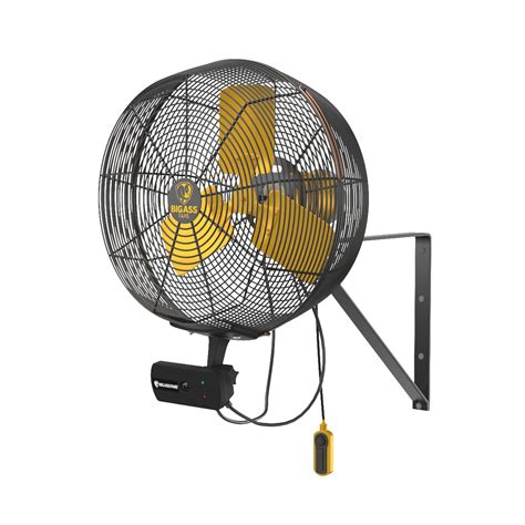 D Model Aireye Wall Mount Fan By Big Ass Fans Turbosquid