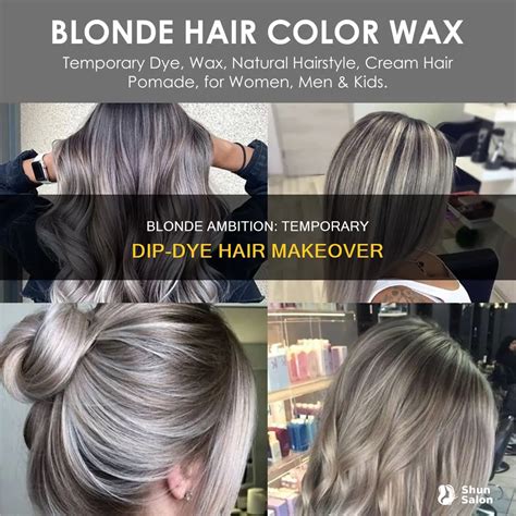 Blonde Ambition Temporary Dip Dye Hair Makeover ShunSalon