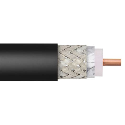 Low Loss Ultra Flexible Lmr 400 Uf Indoor Outdoor Rated Coax Cable Double Shielded With Black