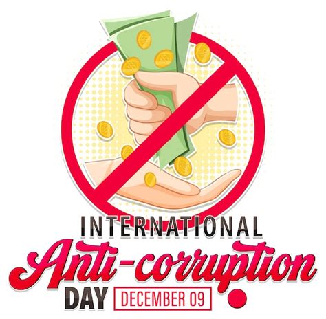 Free Vector | International Anti Corruption Day Poster Design