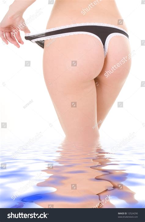Sexy Woman Ass Lingerie On White Stock Photo 12524290 Shutterstock