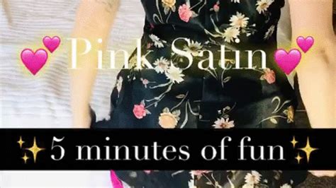 5 Min PINK Satin String Bikini Ruby Redsilk Clips4sale