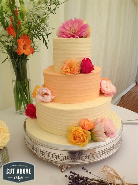 Naked Semi Naked Buttercream Wedding Cakes Cut Above Cake Co