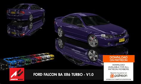 ford falcon ba xr turbo  patreon  assetto corsa mods