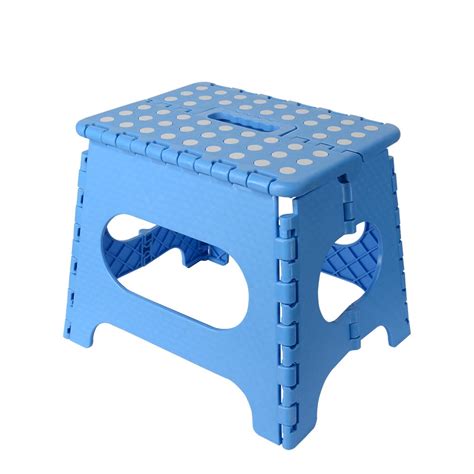 Lightweight Plastic Non Slip Folding Step Stool with Handle for Kids ...