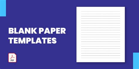 Blank Paper Templates -18+ Word, PDF Documents Download | Free ...