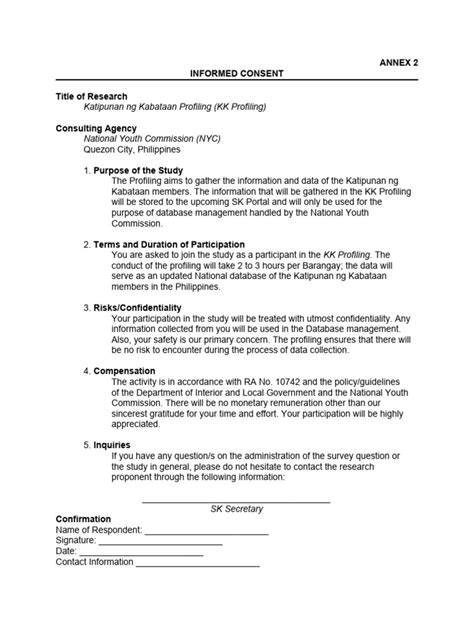 Kk Profiling Annex 2 3 Pdf