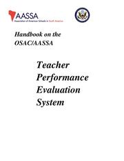 AASSA Schools Teacher Performance Evaluation System by Patricia Popp ...