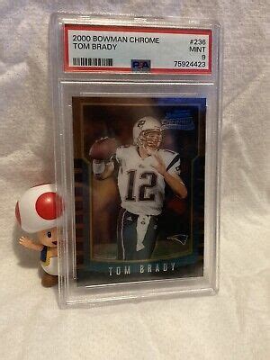 Tom Brady 2000 Bowman Chrome Rookie Card PSA 9 236 EBay