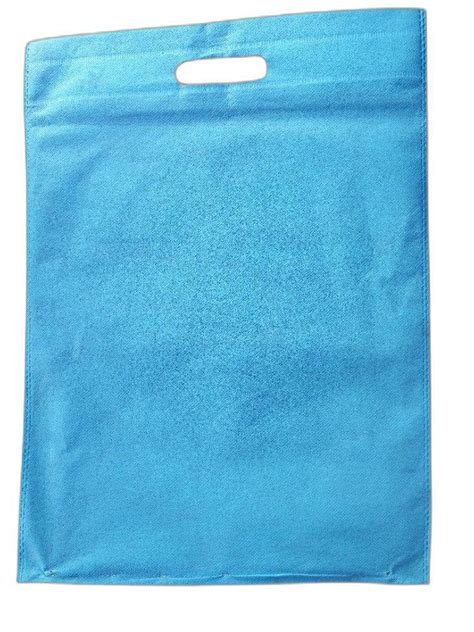 Sky Blue Plain D Cut Non Woven Bag For Shopping At Rs 148 Kg In