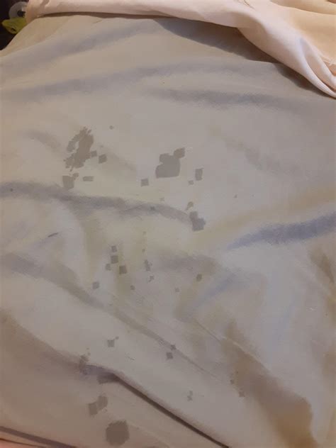 Spilled water on my bed, landed in square drops : r/mildlyinteresting