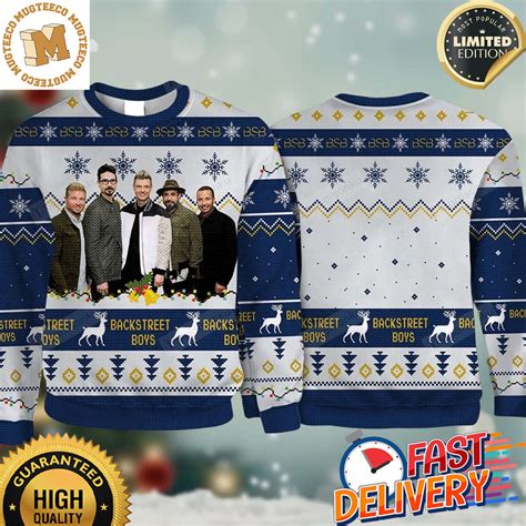 Backstreet Boys Xmas Holiday T Ugly Christmas Sweater Mugteeco