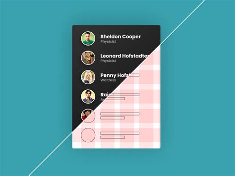 List Layout by Charles Kasasira on Dribbble