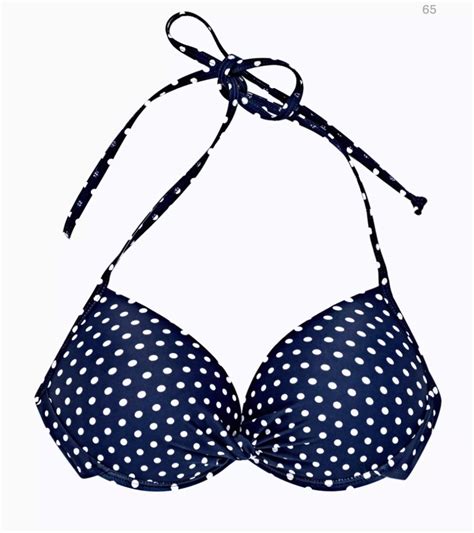Polka Dot Bikini Top Only With Padding On Carousell