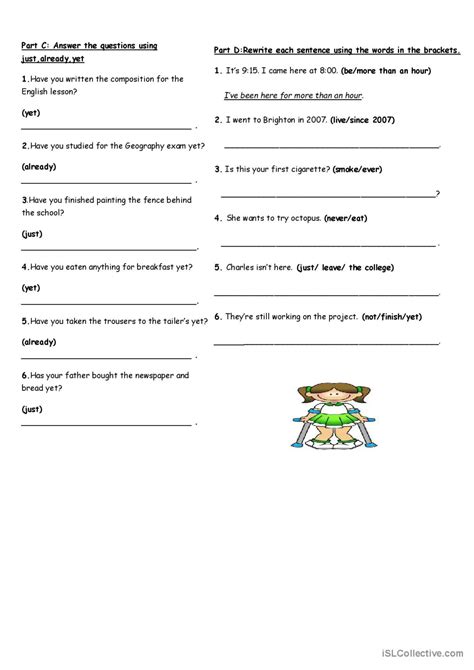 Just Already Yet English Esl Worksheets Pdf Doc