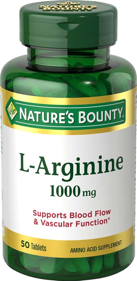 Amazon Nature S Bounty L Arginine Mg Tablets Health