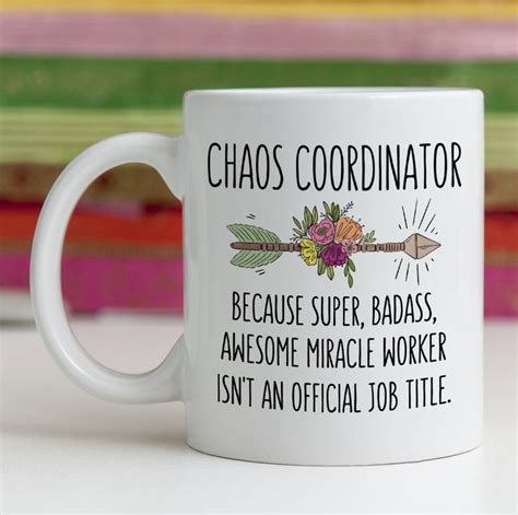 Funny Chaos Coordinator T Idea Mug Wedding Event Planner Etsy