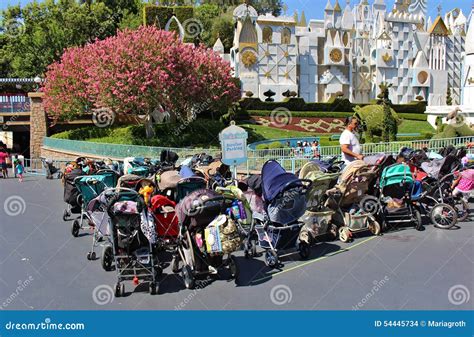 Stroller Parking Disneyland Editorial Stock Image Image Of Parking