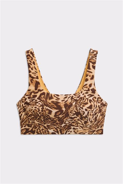 Florencia Bikini Top Distorted Leopard Print I Stilfull Design I Stronger