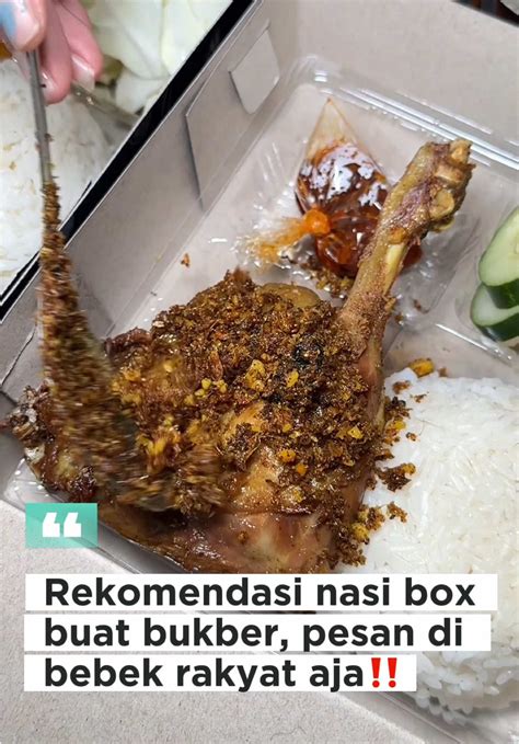 promo nasi box bebek rakyat jogja  menggugah selera tiktok