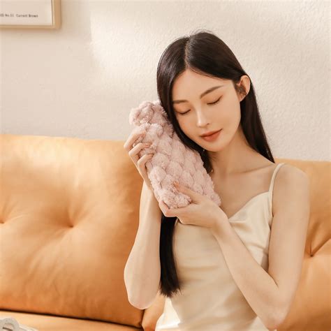 Vrorvz PVC Hot Water Bottle With Washable Cover Liter For Neck Shoulder Pain Menstrual Relief