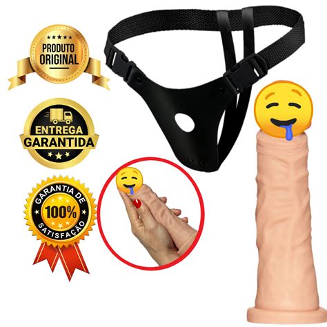 Kit Cinta Dildo Confortável x cm Prótese Peniana Penis de Borracha Consolo Sexshop Shopee