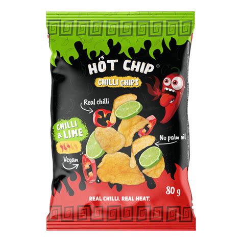 Hot Chip Patatine Piccanti Peperoncino E Lime 80 G Dave S B2B