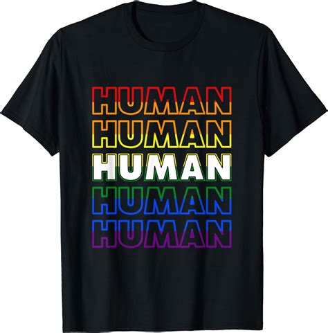 Human Rainbow Lgbt Flag Bi Lesbian Trans Gay Pride Month T Shirt Walmart