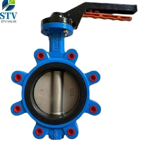 Cast Iron Lug Type Butterfly Valve Dn Pn Lever Op China Valve