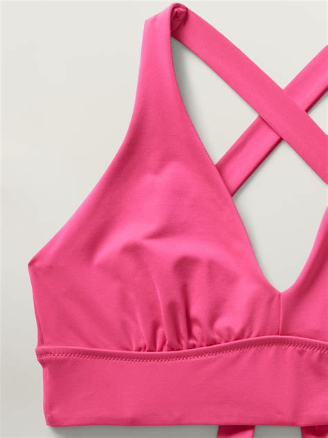 Haut De Bikini Large Bande D Collet Plongeant Bonnet A C Athleta