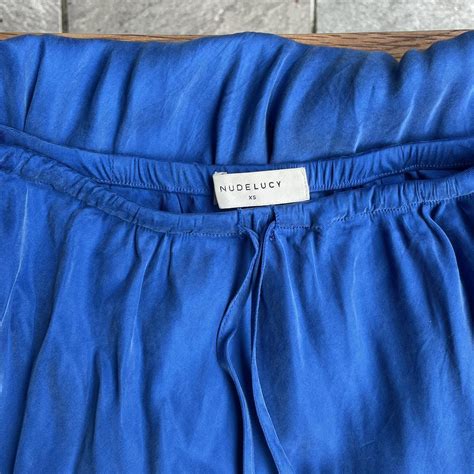 Nude Lucy Electric Blue Maxi Skirt Size Xs Fits Depop