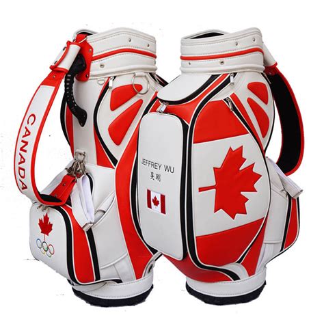 Canadian Flag Golf Bag Fully Custom Personalized Canada Staff Tour Bag