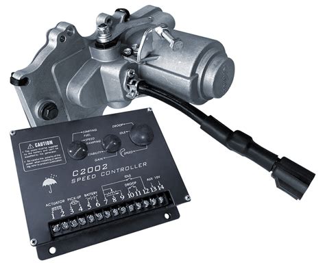 What does the electronic speed control of the engine do? | Grupel