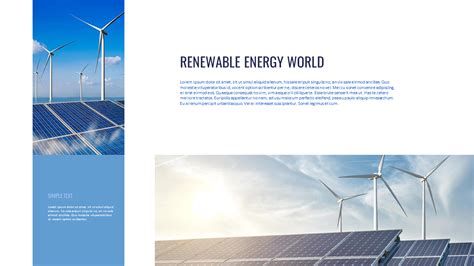 Renewable Energy Presentation Format