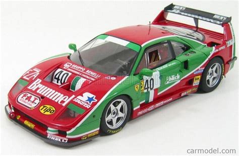 MATTEL HOT WHEELS V7427 Echelle 1 18 FERRARI F40 LM COMPETIZIONE N 40 24h LE MANS 1995 RED GREEN