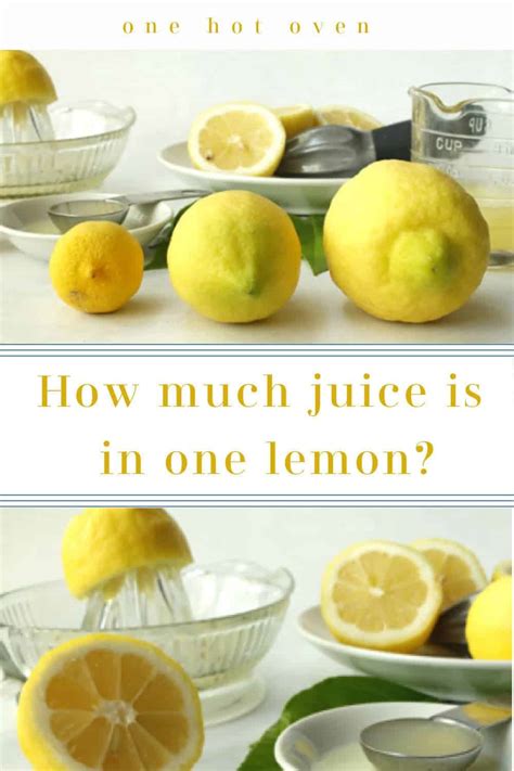 How much juice in one lemon - pepjawe