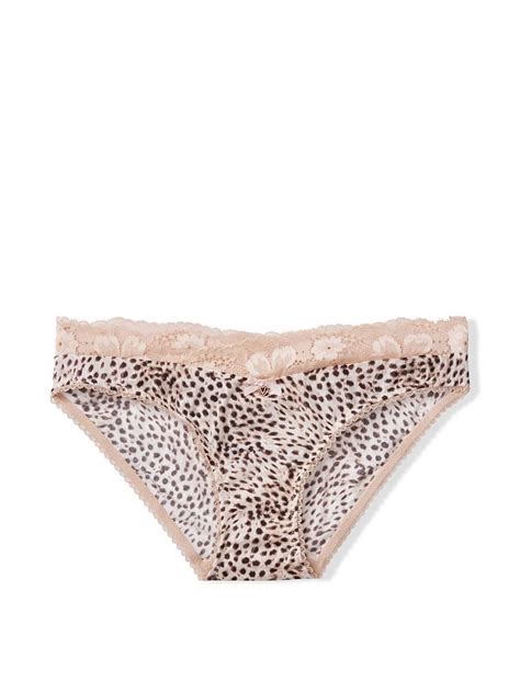 Body by Victoria Hamile Dantelli Bikini Külot Hayvan Baskılı VS26304095 Victoria s Secret VSL