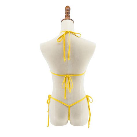 Bikini String Triangle taille basse bas de cravate latérale Sexy