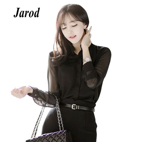 Женская прозрачная блузка с длинным рукавом, черная прозрачная блузка с ...