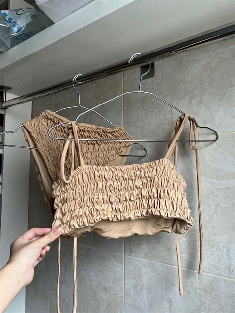 Weekend Wanda Nude Ruffled Bikini Set NEVER USED Women S Fashion