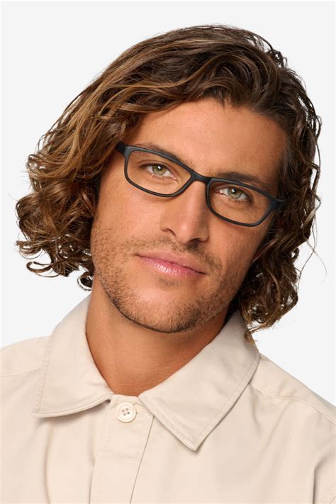 Versus Rectangle Matte Black Full Rim Eyeglasses Eyebuydirect Canada