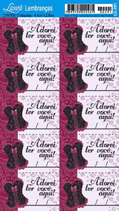 Lembrancinha Chá de Lingerie Corset Litoarte