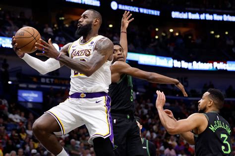 Lebron James Leads Lakers To Win Over Pelicans Setting Up Rematch In