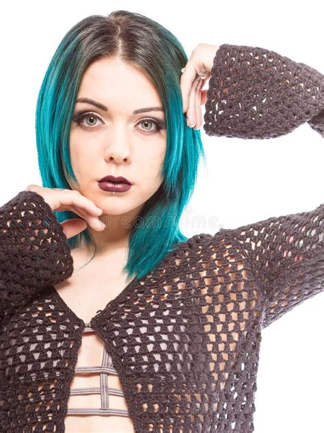 Hembra Joven Nerviosa En Bikini Imagen De Archivo Imagen De Suave